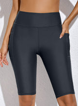 Load image into Gallery viewer, Full Size Swim Biker Shorts with Pockets