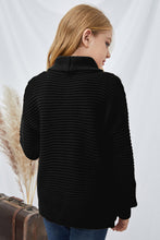 Load image into Gallery viewer, Girls Dropped Shoulder Turtleneck Sweater