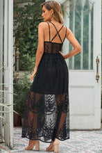 Load image into Gallery viewer, Lace Crisscross Back Sleeveless Maxi Dress