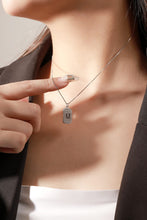 Load image into Gallery viewer, Letter Zircon Pendant Necklace