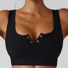 Load image into Gallery viewer, Get To It Snap Front Sports Bra