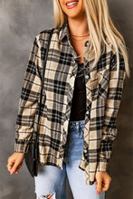 Load image into Gallery viewer, Plaid Button Front Shirt with Breast Pocket