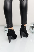 Load image into Gallery viewer, Forever Link Peep Toe Ankle Boots in Black