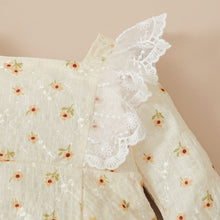 Load image into Gallery viewer, Baby Girl Ditsy Floral Lace Trim Bodysuit