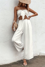 Load image into Gallery viewer, Smocked Tube Top and Wide Leg Pants Set