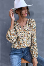 Load image into Gallery viewer, Floral Balloon Sleeve Blouse