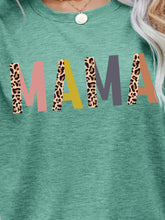 Load image into Gallery viewer, MAMA Leopard Graphic Short Sleeve Tee
