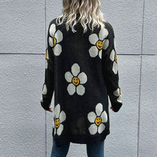 Load image into Gallery viewer, Smiley Floral Cardigan DIBS SMILEY