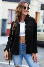 Load image into Gallery viewer, Pocketed Button Ribbed Textured Shirt