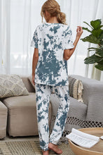 Load image into Gallery viewer, Tie-Dye Tee and Drawstring Waist Joggers Lounge Set