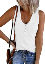 Load image into Gallery viewer, V-Neck Ribbed Tank