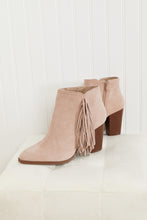 Load image into Gallery viewer, Qupid It's Always Been You Tassel Detail Booties