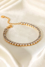 Load image into Gallery viewer, Inlaid Zircon 18K Gold Plated Bracelet