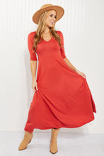 Load image into Gallery viewer, Acting Pro Cincinnati Style Full Size V-Neck Maxi Dress