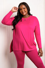 Load image into Gallery viewer, Zenana Ready to Relax Full Size Brushed Microfiber Loungewear Set in Magenta