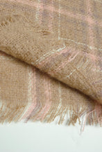 Load image into Gallery viewer, Plaid Turtleneck Fringe Detail Poncho