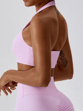 Load image into Gallery viewer, Halter Neck Sleeveless Cropped Tank Top