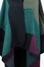 Load image into Gallery viewer, Color Block Open Front Poncho