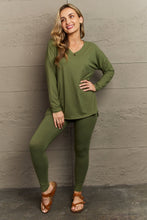 Load image into Gallery viewer, Zenana Lazy Days Full Size Long Sleeve and Leggings Set