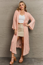 Load image into Gallery viewer, POL You Make Me Blush Open Front Maxi Cardigan