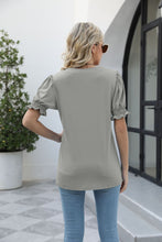 Load image into Gallery viewer, Square Neck Flounce Sleeve Top
