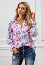 Load image into Gallery viewer, Pink, Yellow, White Floral Blouse