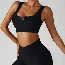 Load image into Gallery viewer, Get To It Snap Front Sports Bra