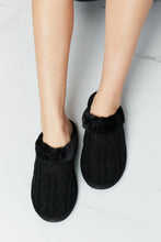 Load image into Gallery viewer, Forever Link Cable-Knit Faux Fur Slipper