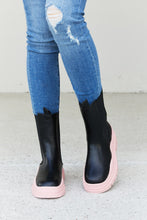 Load image into Gallery viewer, Weeboo Two-Tone Faux Leather Booties in Pink