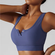 Load image into Gallery viewer, Get To It Snap Front Sports Bra