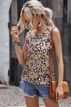 Load image into Gallery viewer, Leopard Print Round Neck Tank