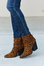 Load image into Gallery viewer, Qupid Leopard Buckle Detail Booties