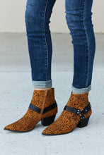 Load image into Gallery viewer, Qupid Animal Print Faux Suede PU Booties