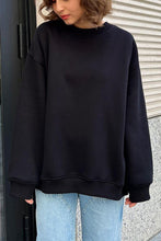 Load image into Gallery viewer, Oversize Round Neck Dropped Shoulder Sweatshirt