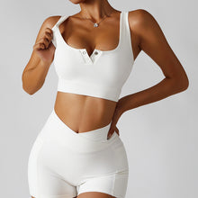 Load image into Gallery viewer, Get To It Snap Front Sports Bra