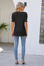 Load image into Gallery viewer, Flounce Sleeve V-Neck Tee