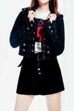 Load image into Gallery viewer, GAWQO Button Detail Military Denim Jacket