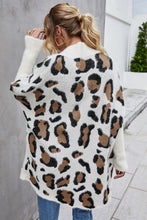 Load image into Gallery viewer, Leopard Batwing Sleeve Open Front Cardigan