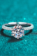 Load image into Gallery viewer, 925 Sterling Silver 2 Carat Moissanite Ring