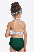Load image into Gallery viewer, Printed Layered Halter Neck Two-Piece Swim Set