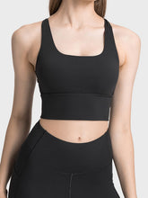 Load image into Gallery viewer, Scoop Neck Crisscross Straps Sports Bra