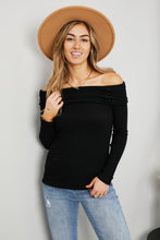 Load image into Gallery viewer, Culture Code Button Detail Off-Shoulder Knit Top