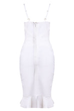 Load image into Gallery viewer, Spaghetti Strap Fishtail Bandage Dress