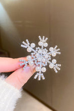 Load image into Gallery viewer, Pearl Snowflake-Shaped Earrings