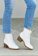 Load image into Gallery viewer, DDK Love and Lattes Quilted Lace-Up Heeled Booties