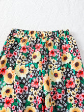 Load image into Gallery viewer, Cold-Shoulder Top and Floral Flare Pants Set