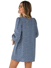 Load image into Gallery viewer, Printed Lantern Sleeve Open Front Top