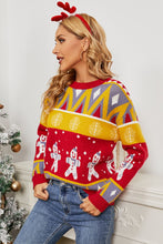 Load image into Gallery viewer, Christmas Snowman Round Neck Sweater