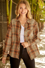 Load image into Gallery viewer, Plaid Button Front Shirt with Breast Pocket