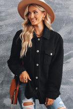 Load image into Gallery viewer, Button Front Teddy Jacket with Pockets